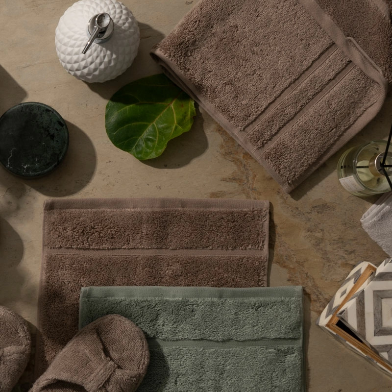 Полотенце махровое Pappel Cirrus/S 70x140, хаки фото 2