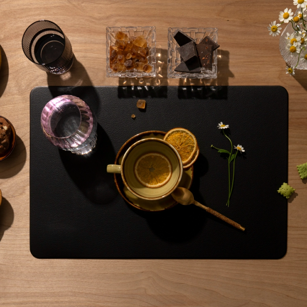 Салфетка сервировочная Zapel Eco Leather dark grey фото 5