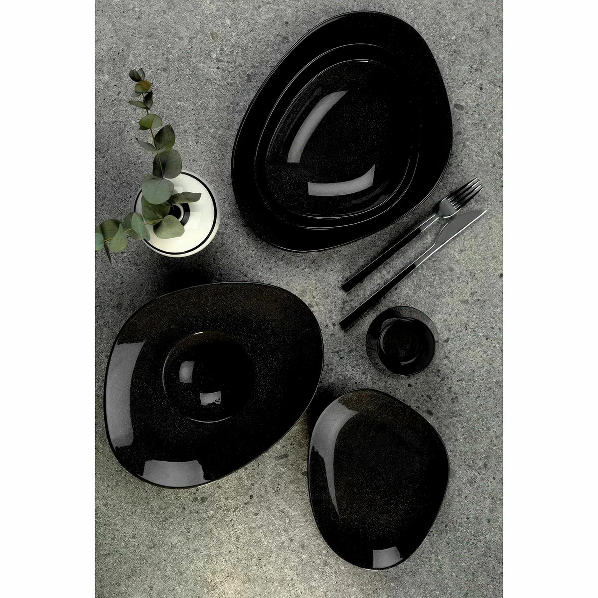 Салатник Kutahya Galaxy 0,6л, черный фото 2