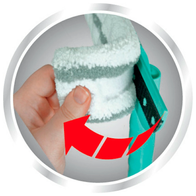 Щётка для мытья окон с губкой и телескопической ручкой Leifheit Basic Wet & Dry (90-150см) фото 3