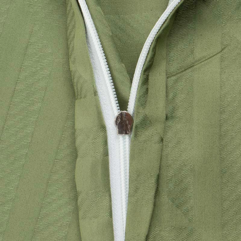 Комплект постельного белья евро Pappel Herringbone olive geometric фото 2