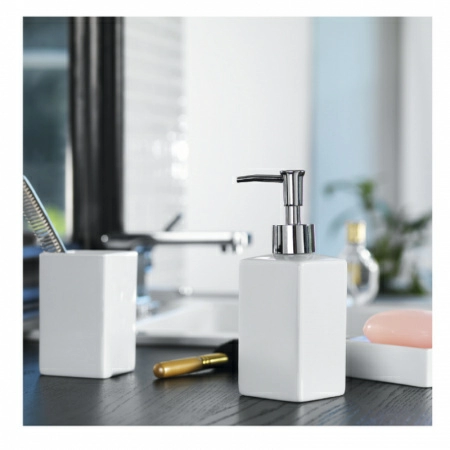 2 Стакан для зубных щеток Spirella Quadro, белый фото 2