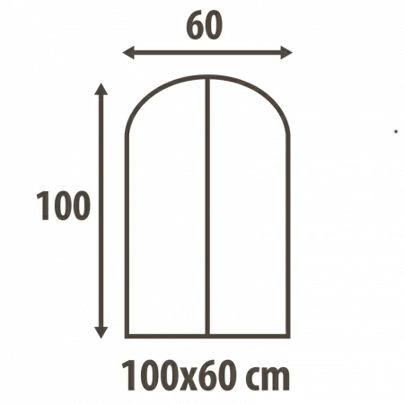 Чехол для одежды Hausmann Paisley 60x100см, бежевый фото 3