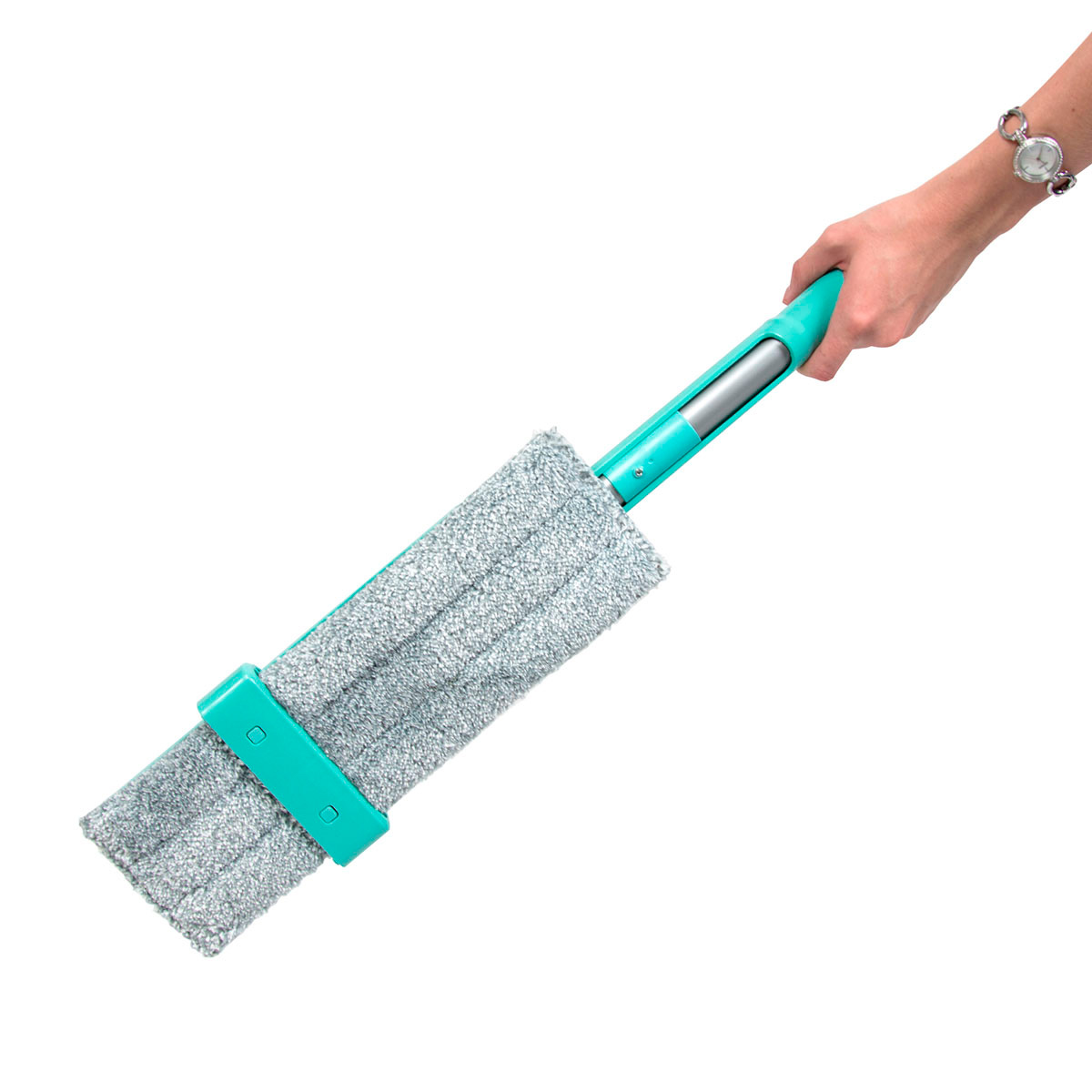 Швабра для пола с отжимом Hausmann Dry Hands Compact с нанопокрытием  фото 3