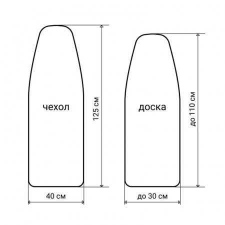 Чехол для гладильной доски Leifheit хлопок 125x40см фото 2