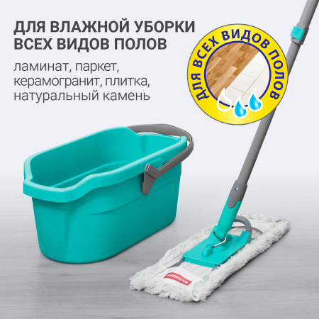 Насадка из микрофибры для швабры Hausmann Professional Telescopic HM-49 (47×15 см)* фото 9